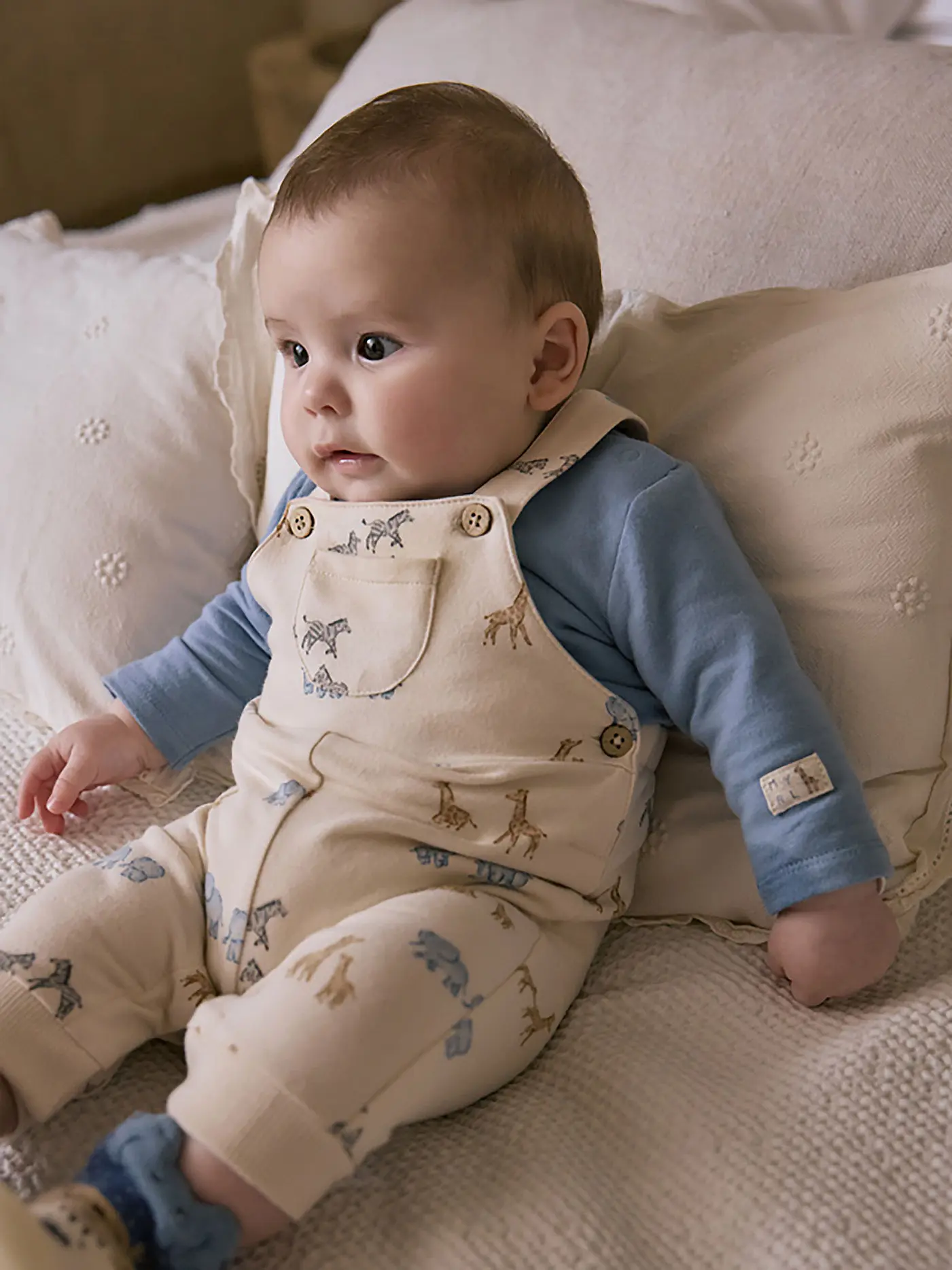 MAYORAL | Baby Set 2-teilig Langarmshirt und Latzhose | 